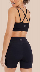 24270280 - Bermuda Feminina  Cross Preta