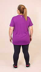 24271321 - Camiseta Feminina B.ON Dry Classic Fit Plus Size Roxo