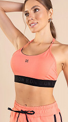 24271019 - Top Feminino c/ Detalhe nas Costas em Tule Coral