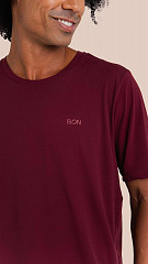 24271564 - Camiseta Masculina Basic Bordô