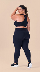 24270172 - Legging Feminina Basic Alta Compressão Plus Size Preta