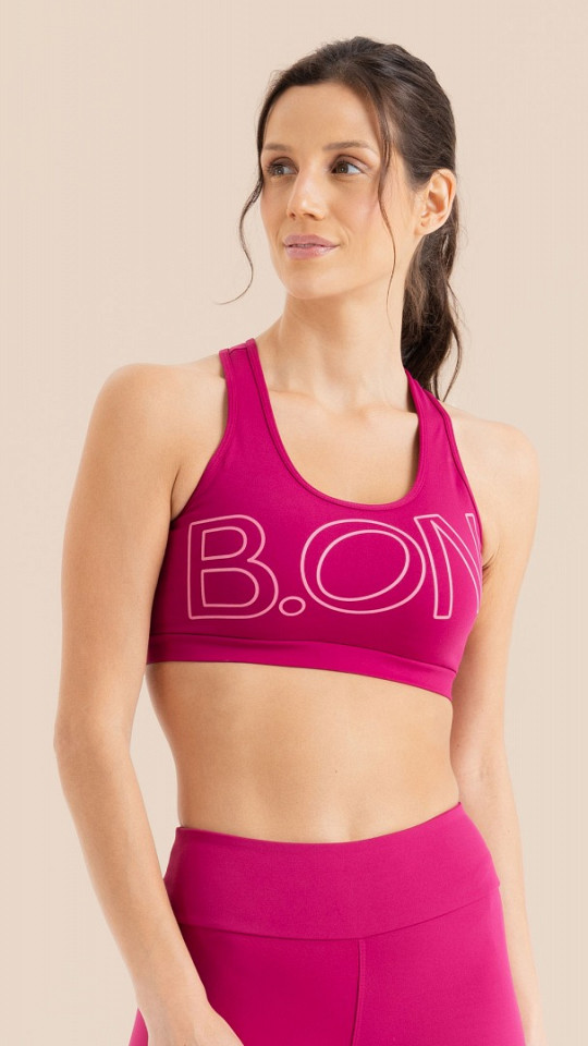 Top Nadador Fem. B.ON Fitness Pink Cereja - 24271485