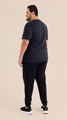 24271451 - Camiseta Masculina Basic Plus Size Preta