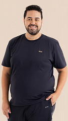 24271451 - Camiseta Masculina Basic Plus Size Preta