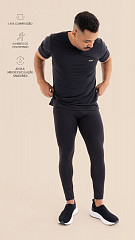 24270130 - Legging Masculina Leve Compressão Preta