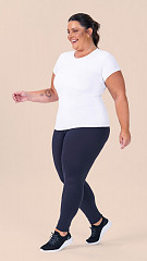 24270172 - Legging Feminina Basic Alta Compressão Plus Size Preta