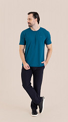 24271610 - Camiseta B.ON Air Masculina Petróleo
