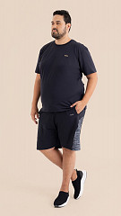 24271451 - Camiseta Masculina Basic Plus Size Preta