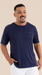 24271404 - Camiseta Basic Masculina Marinho