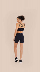 24270280 - Bermuda Feminina  Cross Preta