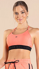 24271019 - Top Feminino c/ Detalhe nas Costas em Tule Coral