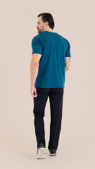 24271610 - Camiseta B.ON Air Masculina Petróleo