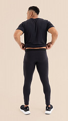 24270134 - Legging Masculina  Média Compressão Preta