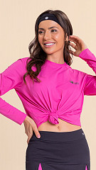 24270702 - Camiseta Feminina UV Protection Antiviral Rosa