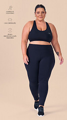 24270171 - Legging Feminina  Leve Compressão Plus Size Preta