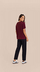 24271563 - Camiseta Basic Feminina Bordô