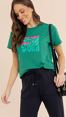 24271423 - Camiseta Feminina Basic Estampada