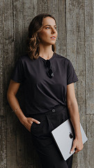 24271608 - Camiseta B.ON Air Feminina Preta