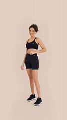 24270280 - Bermuda Feminina  Cross Preta