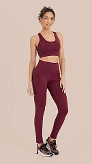 24271572 - Top Fit Refletivo Feminino Bordô