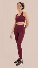 24271572 - Top Fit Refletivo Feminino Bordô