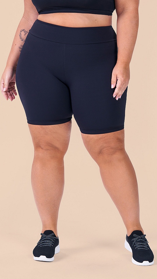 24270200 - Bermuda Feminina Basic Plus Size Preta